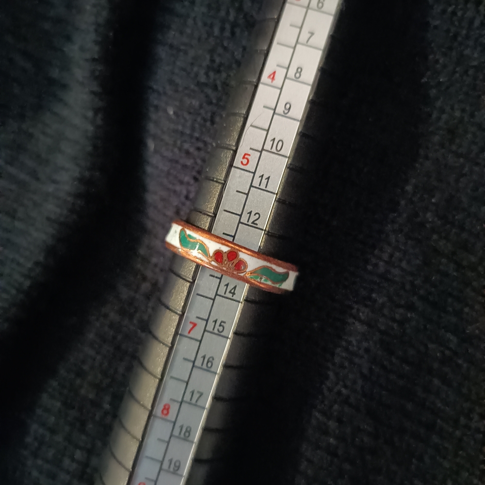 Elegant Multicolor Cloisonne Ring